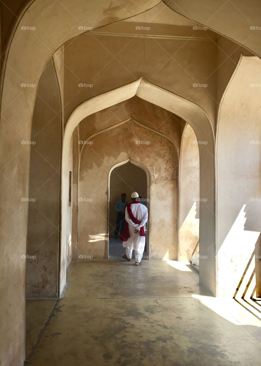 Walking in charminar