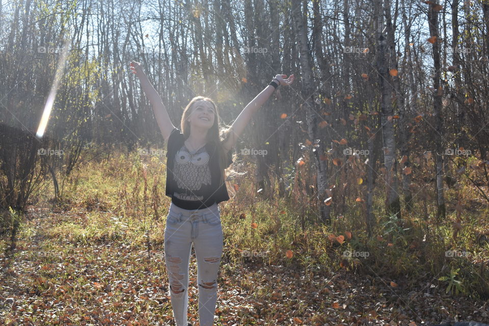 Enjoying the fall weather 