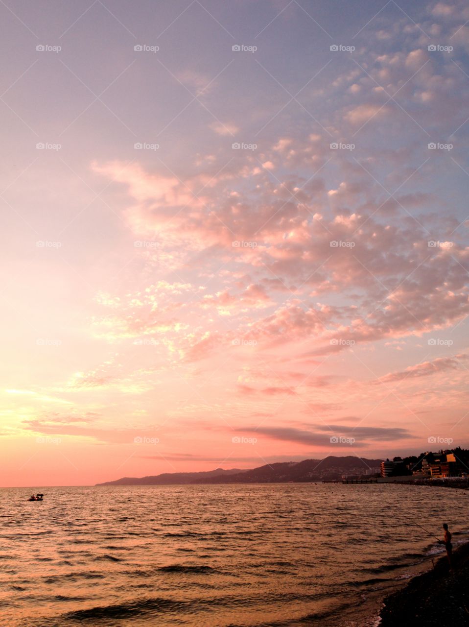 Bvening on the black sea