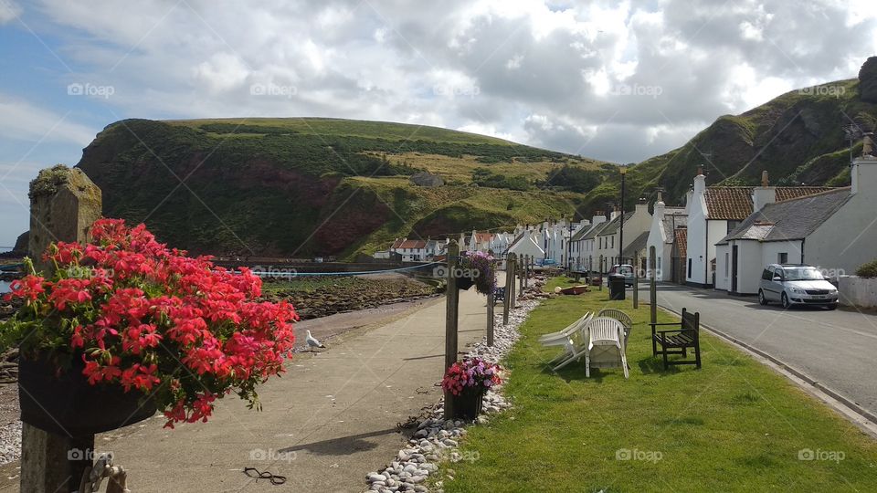 Pennan sea front
