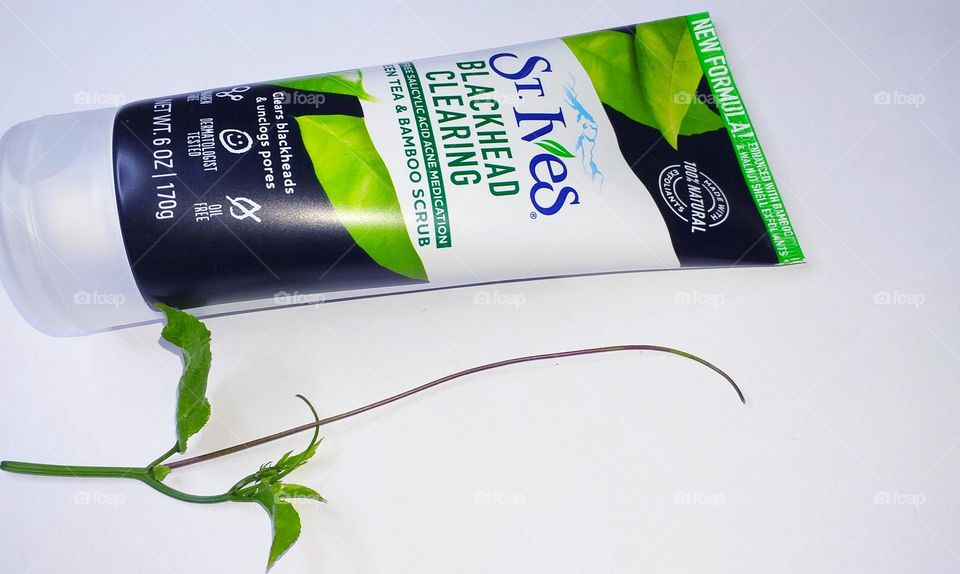 St Ives beauty products- for blackhead clearing - natural scrub - green tea and bamboo scrub - Unilever brand