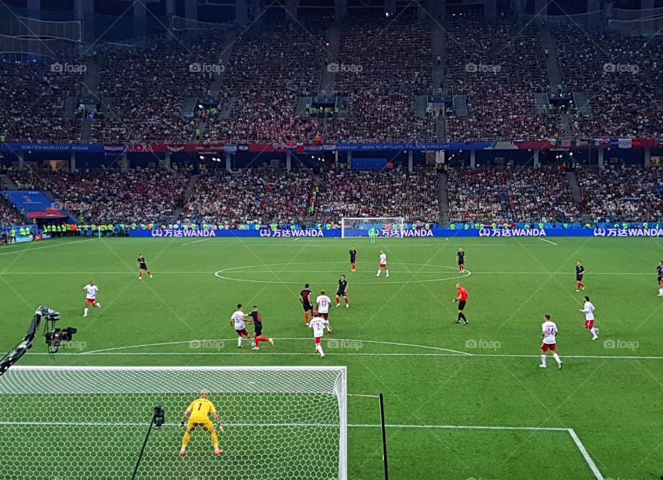 FIFA 2018 match Croatia-Denmark in Nizhny Novgorod