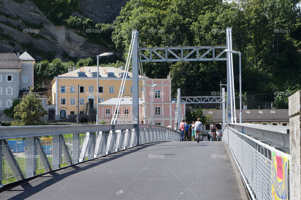 bike iron bridge salzburg by lexlebeur