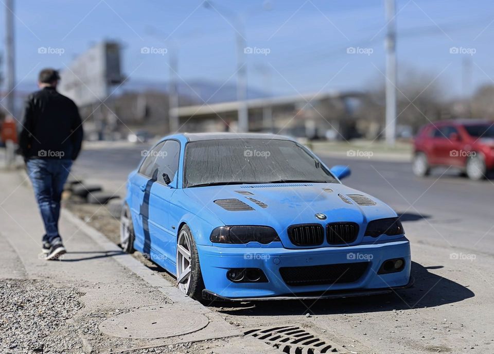 bmw m3 e46 sky blue colour