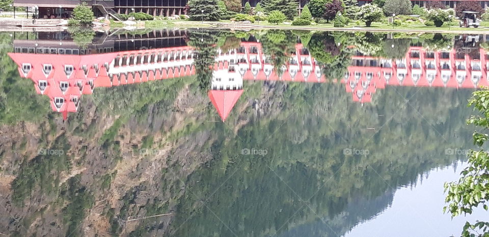 reflection in a canadian lake