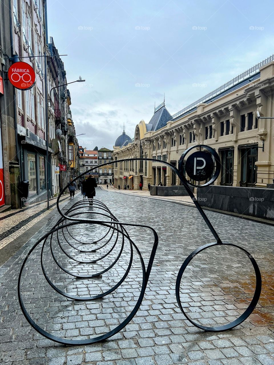 Bicycle parking in Porto 