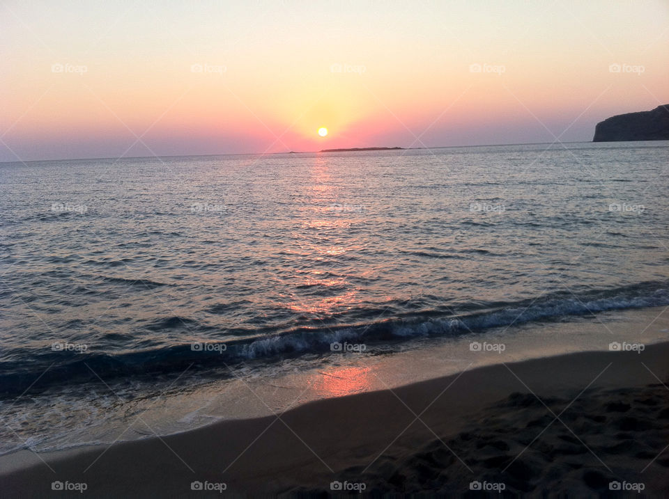 Sunset, Beach, Water, Sea, Dawn