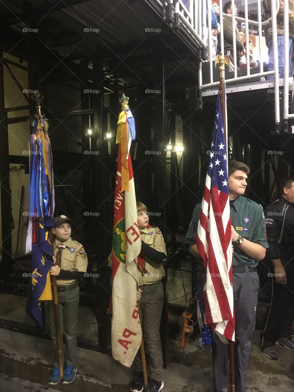 Boy Scout color guard