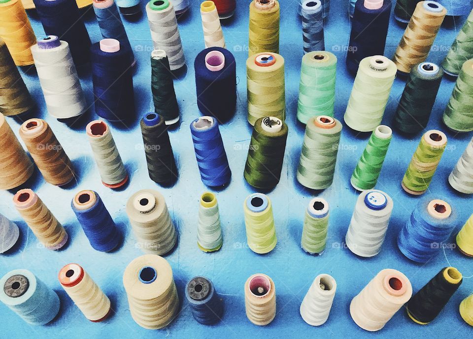 Colorful spools  