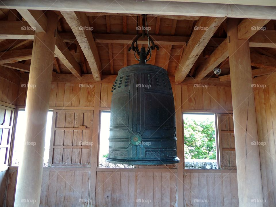 Bell music. Gong bell in Japan