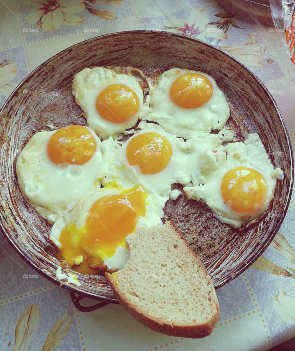 Village eggs in Belarus