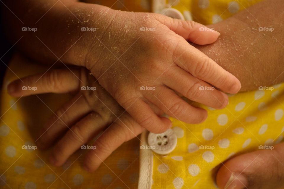 Infant hands