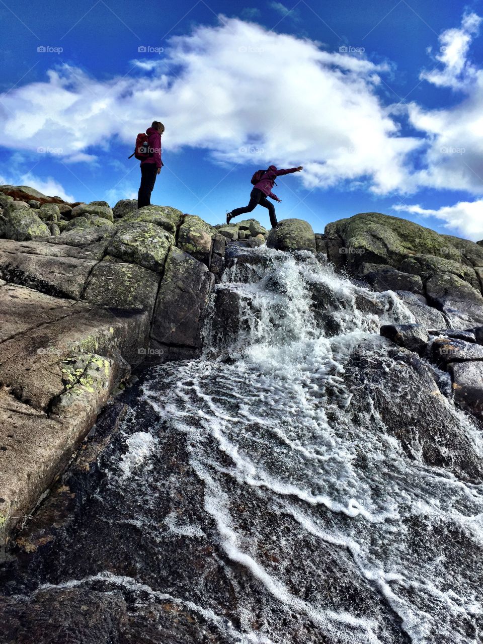 Hallingdal Norway. Hiking in the mountain