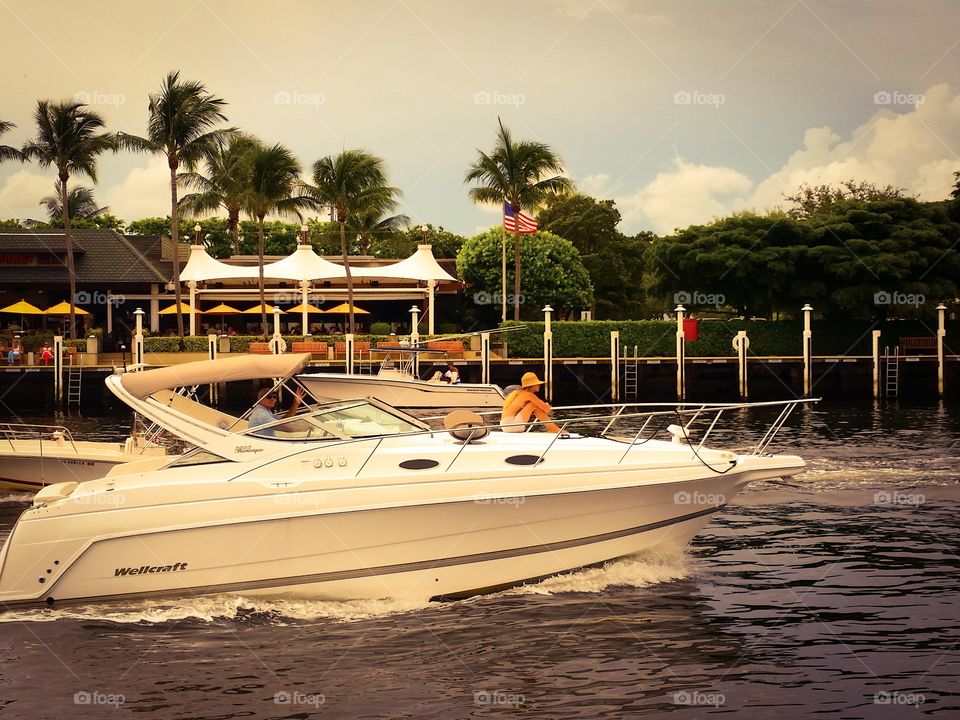 yachting in the golden hour