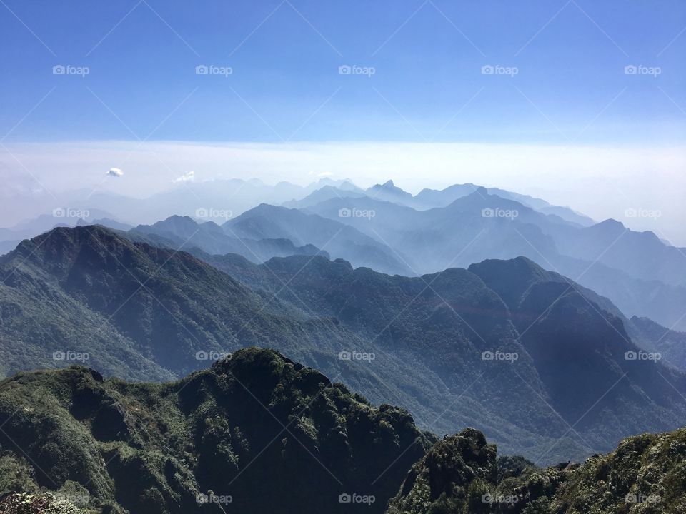 Fansipan Mountain Range.