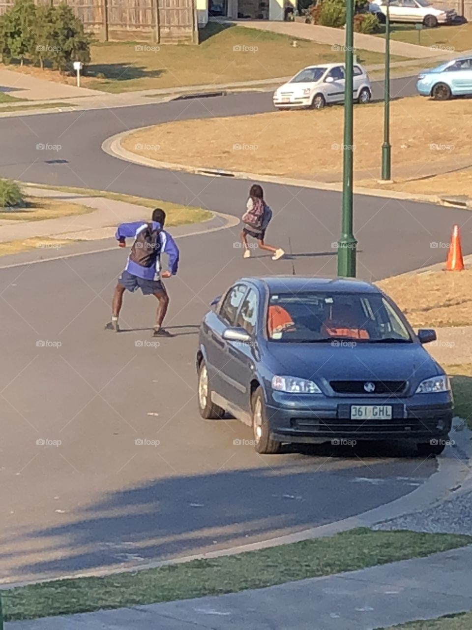 Kids dancing in the street