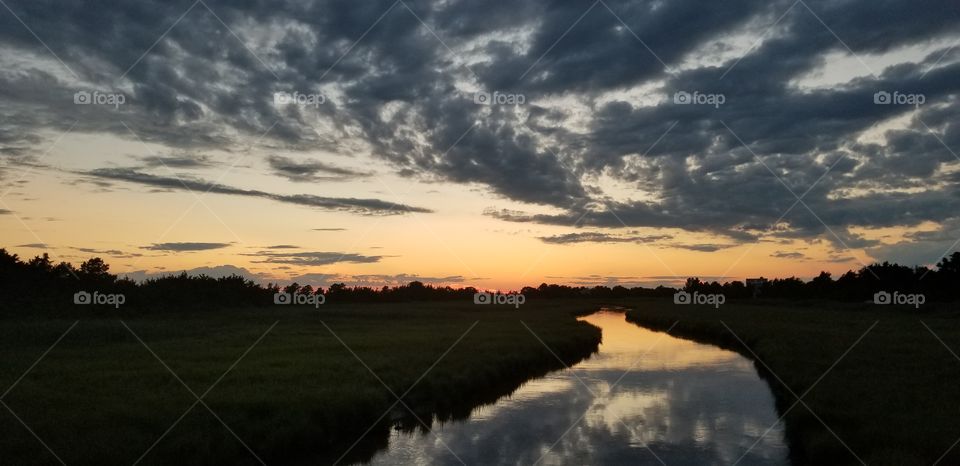 sunset in Delaware