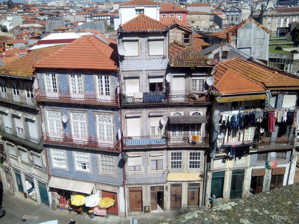 porto. casas tipicas da baixa portuense