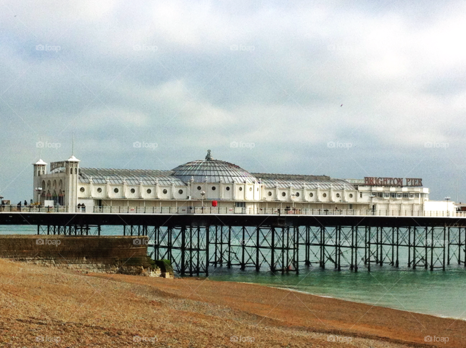 beach england sand pier by damienstjohn