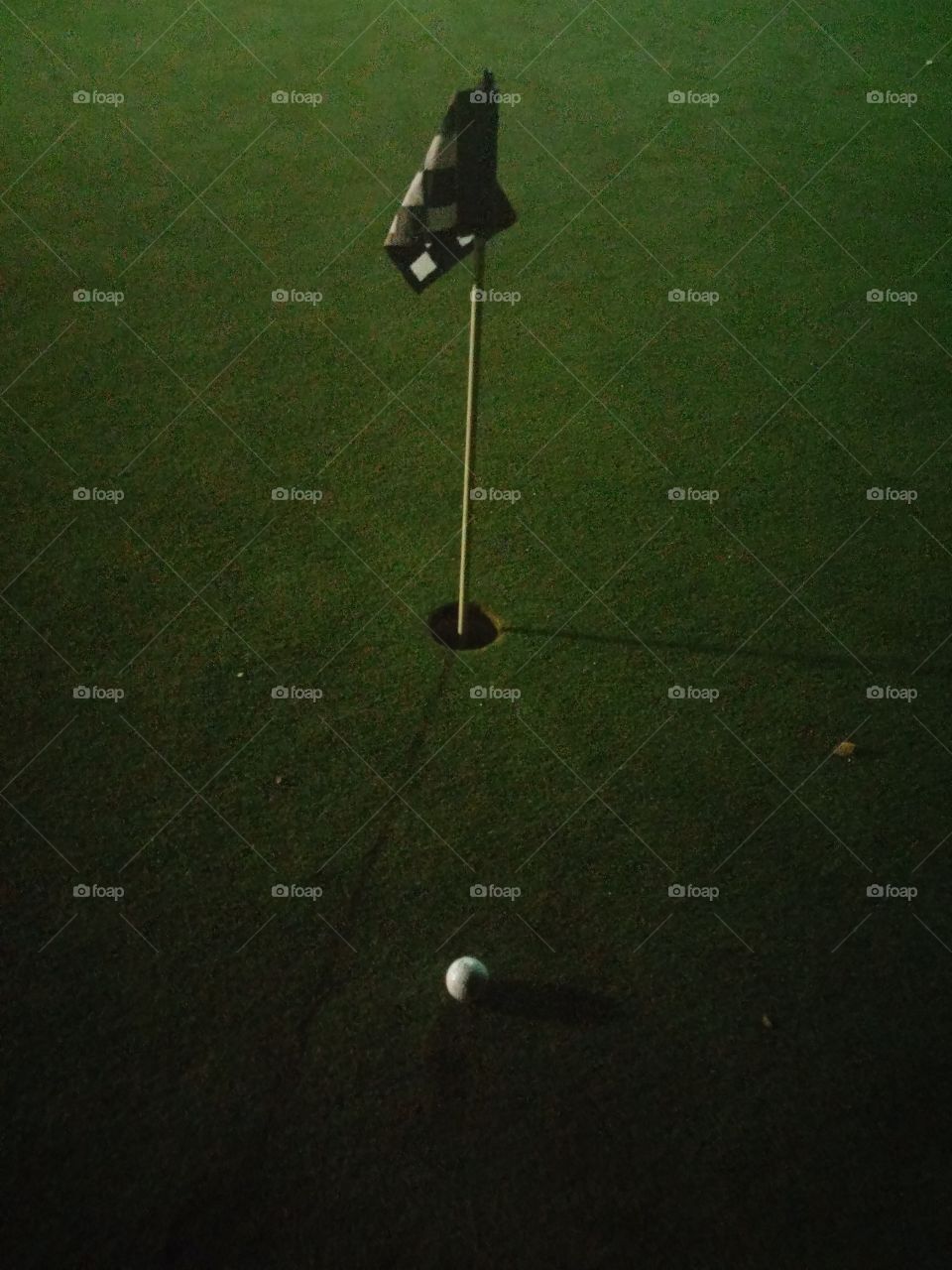 Golf at night.