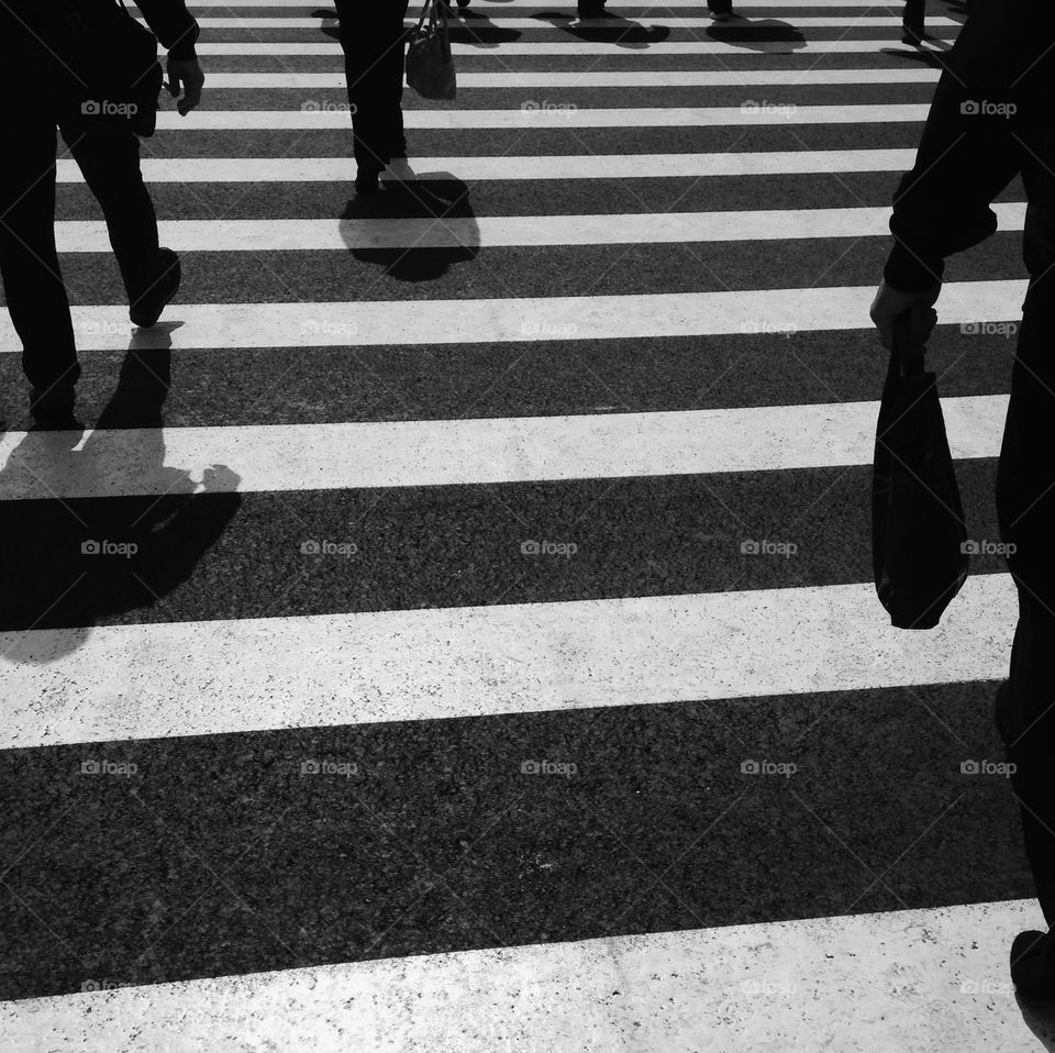 People crossing road
