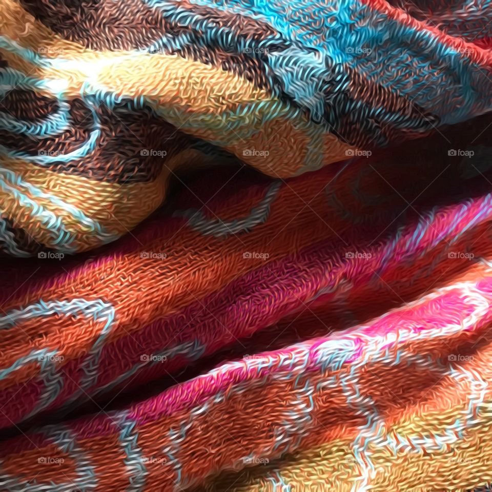 Boho fall colors drape fabric fashion 