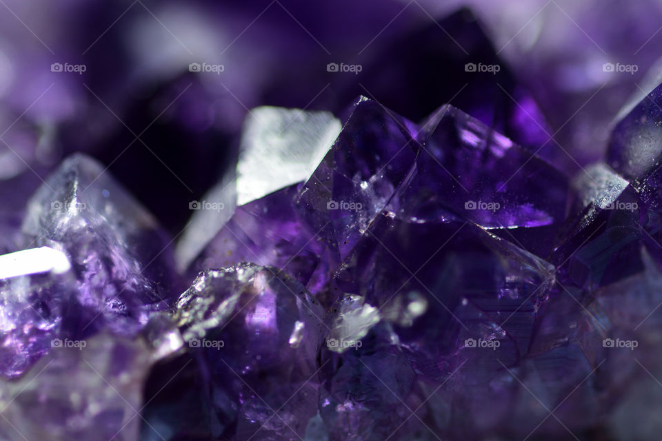 Amethyst macroshot background