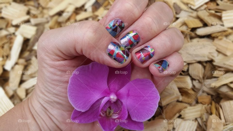 nails and orchids