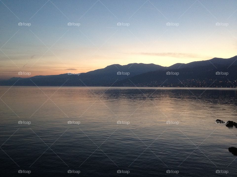 The bay of Rijeka Croatia