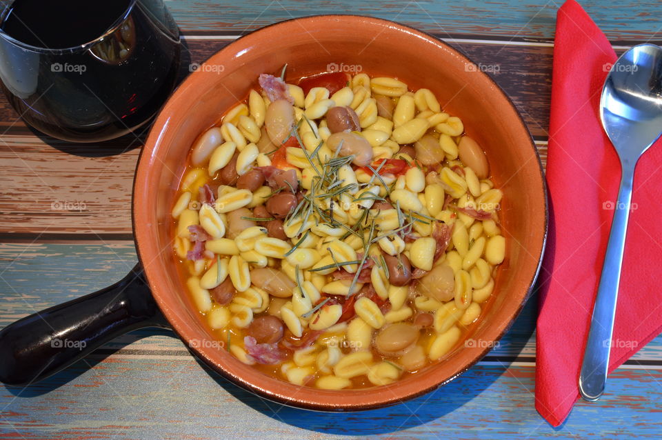 pasta and beans