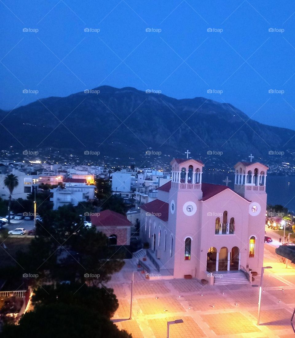 Summer night in Greece