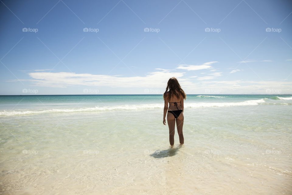 beautiful girl on the beach