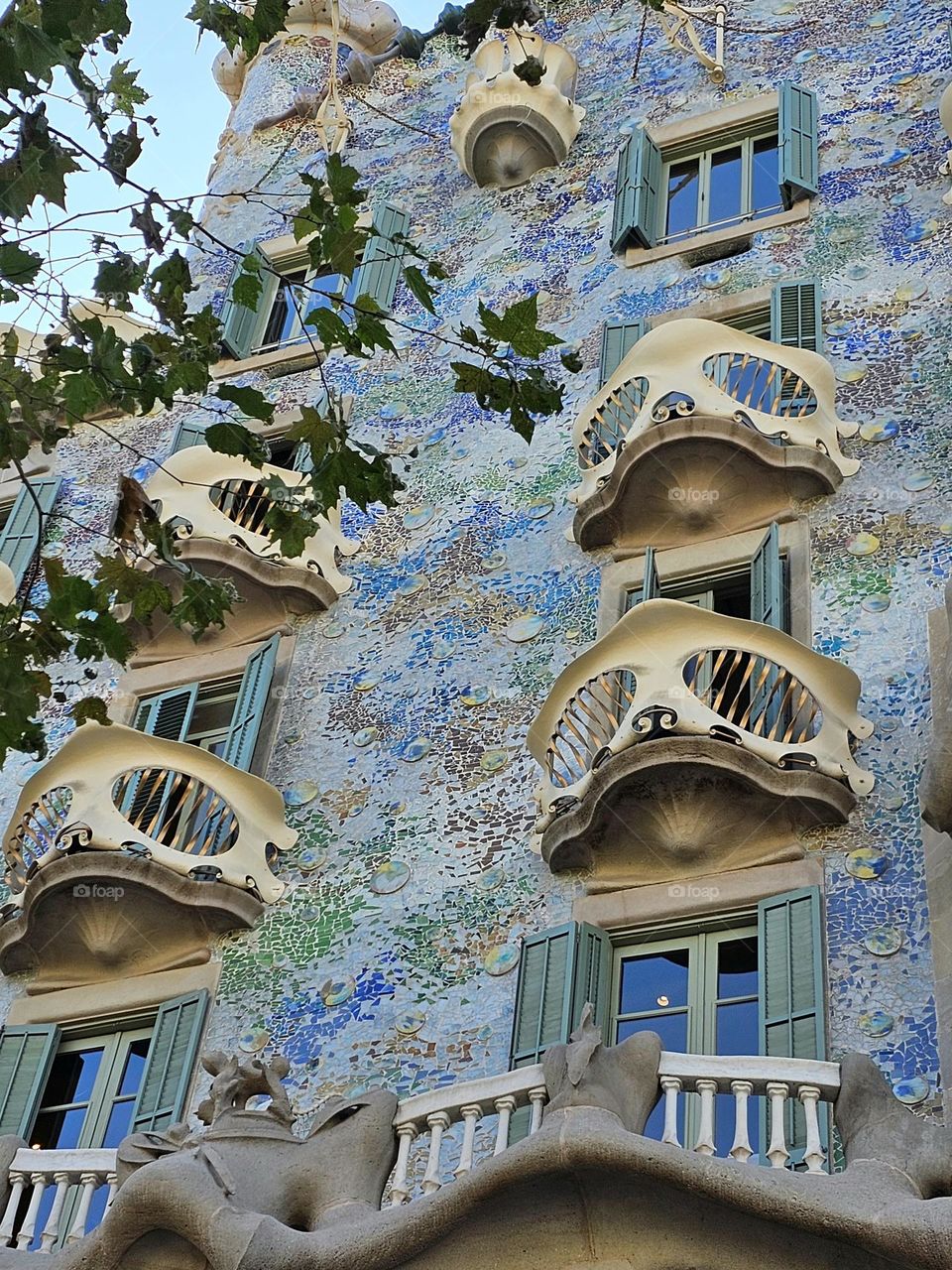 façade de Gaudi à Barcelone