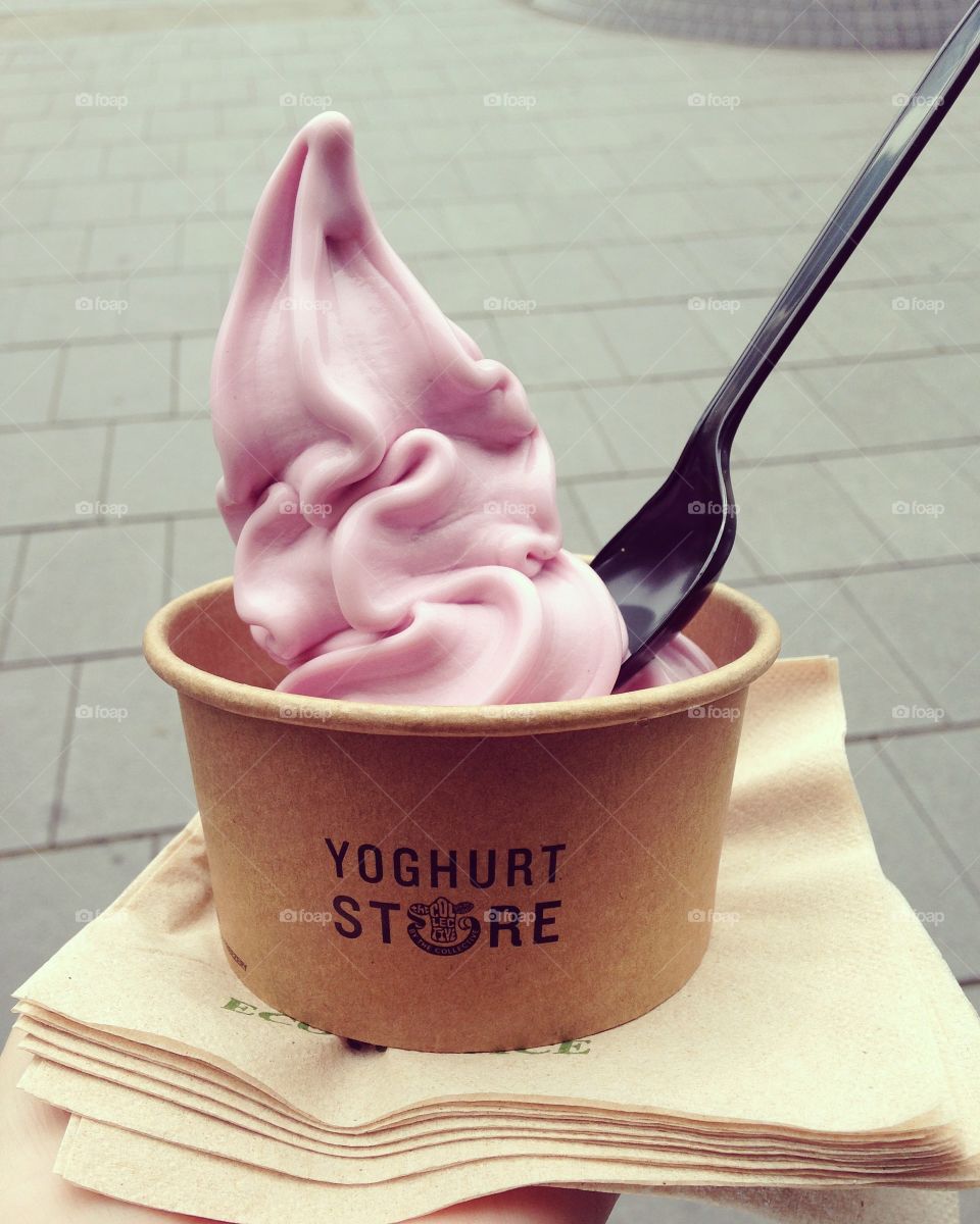 Frozen yogurt goodness 