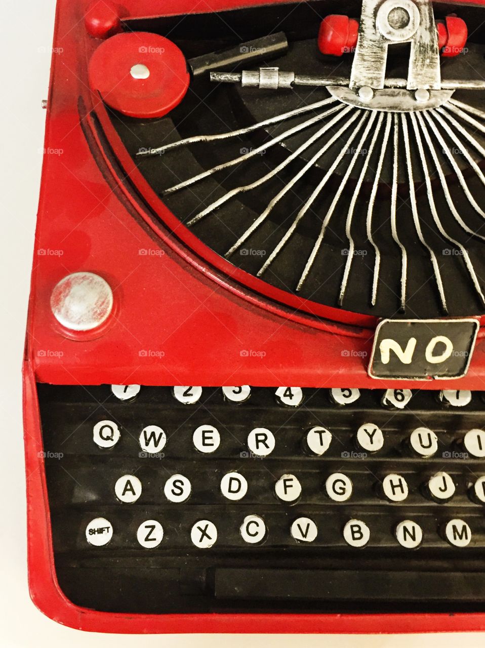 Vintage typing machine 