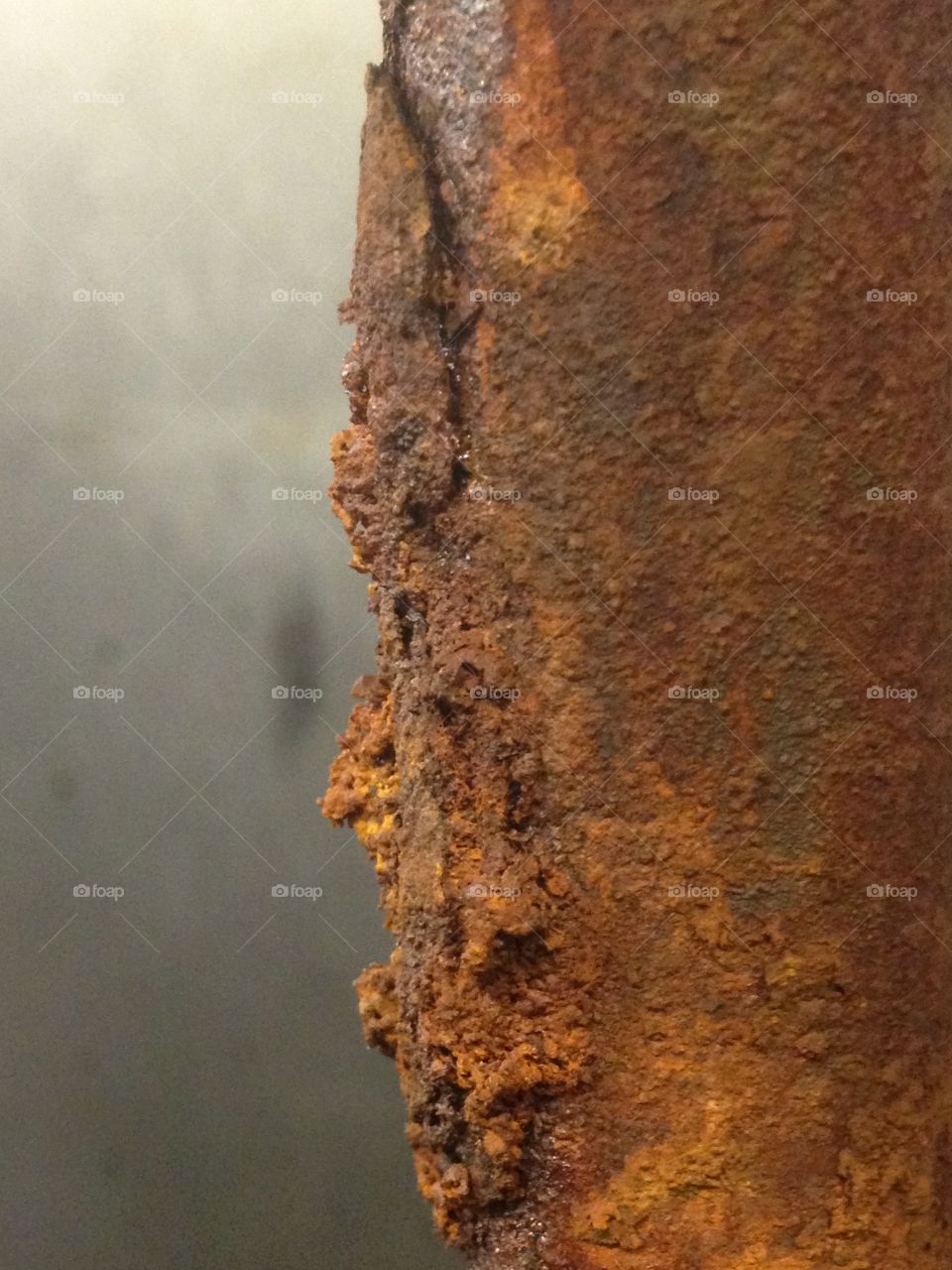 Rusty pipe, corrosion, factory, orange