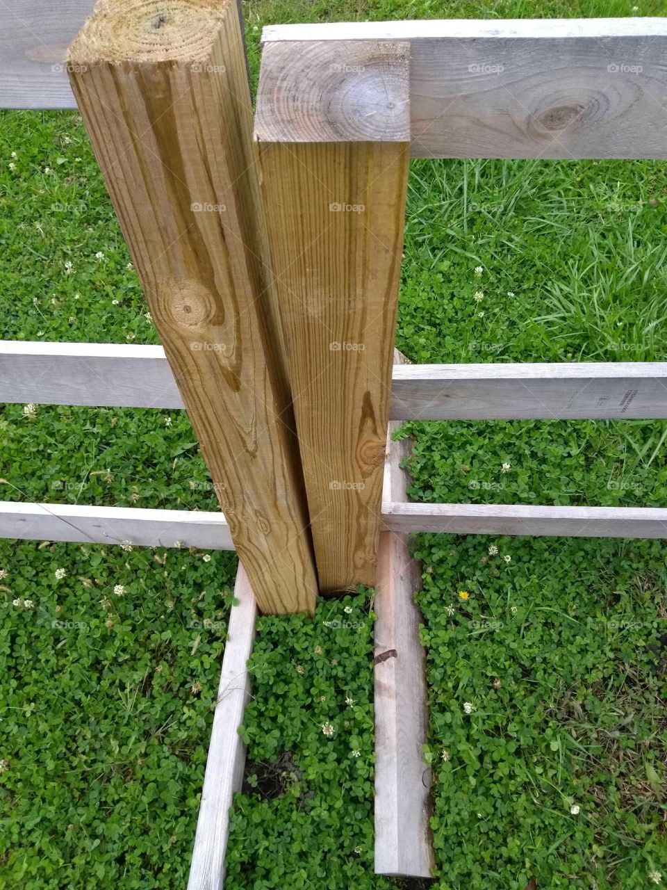 4x4 fence post.