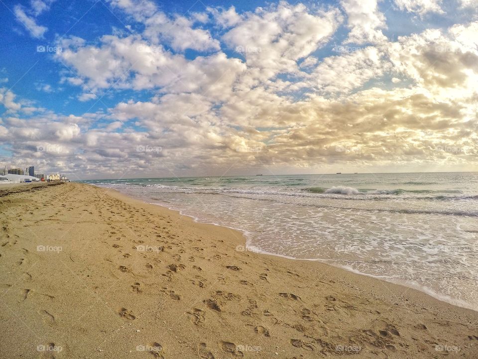 sunset from Miami beach