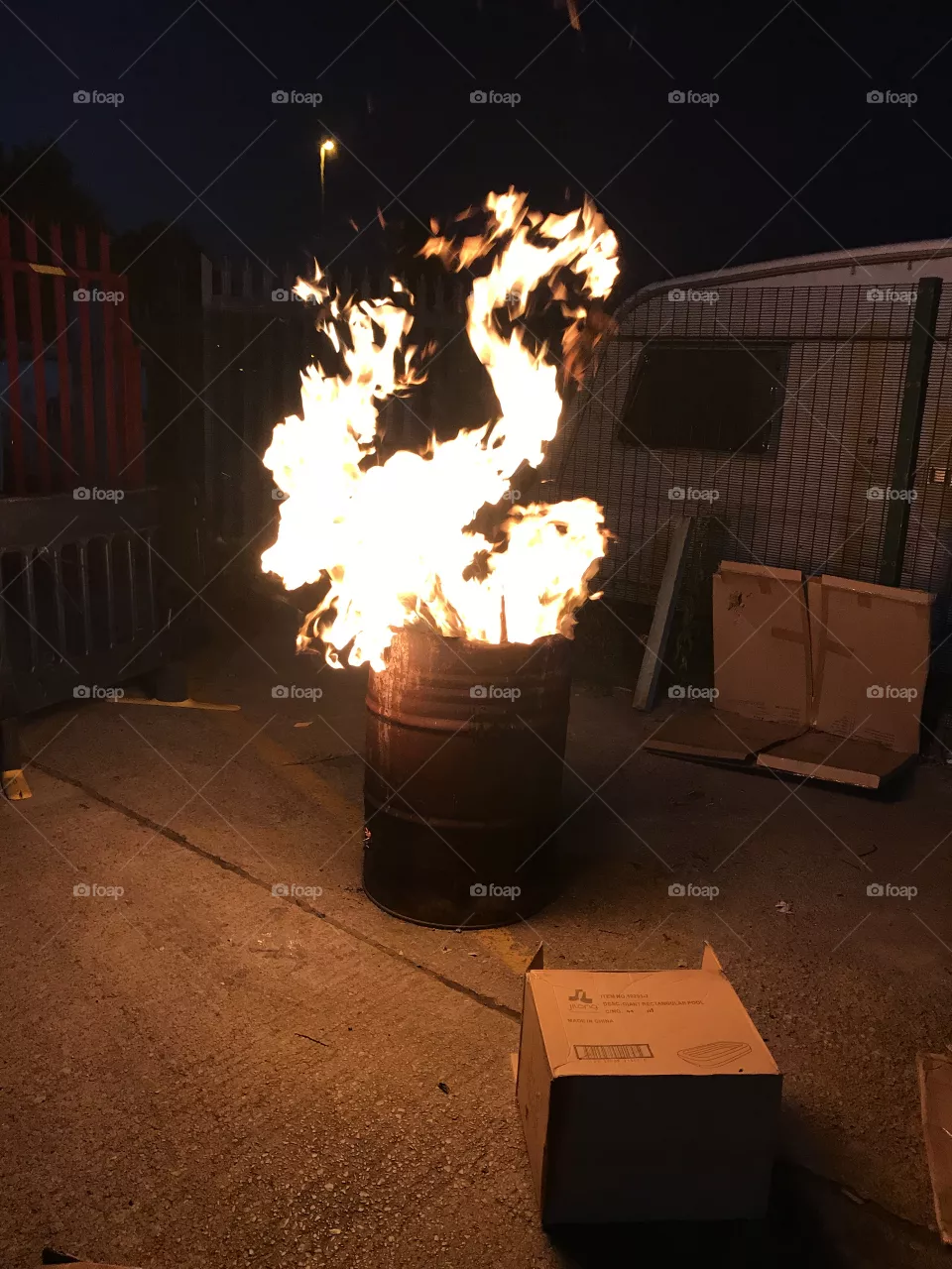 Flame, No Person, People, Police, Offense