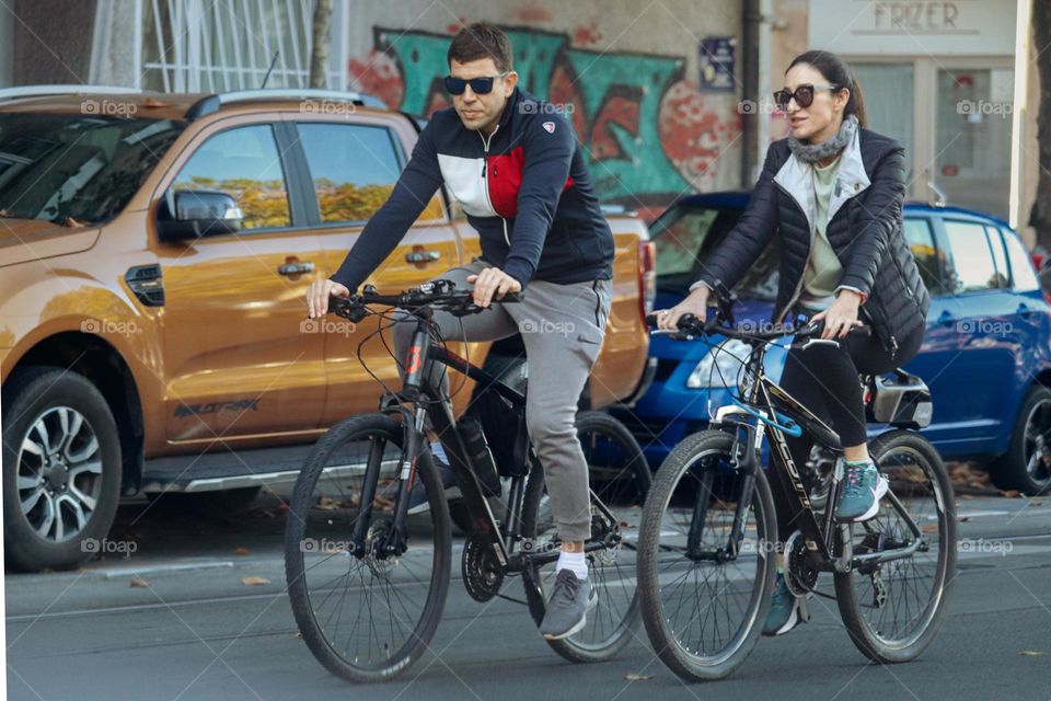 Cyclists at the "Cyclists of the streets of Belgrade city" event