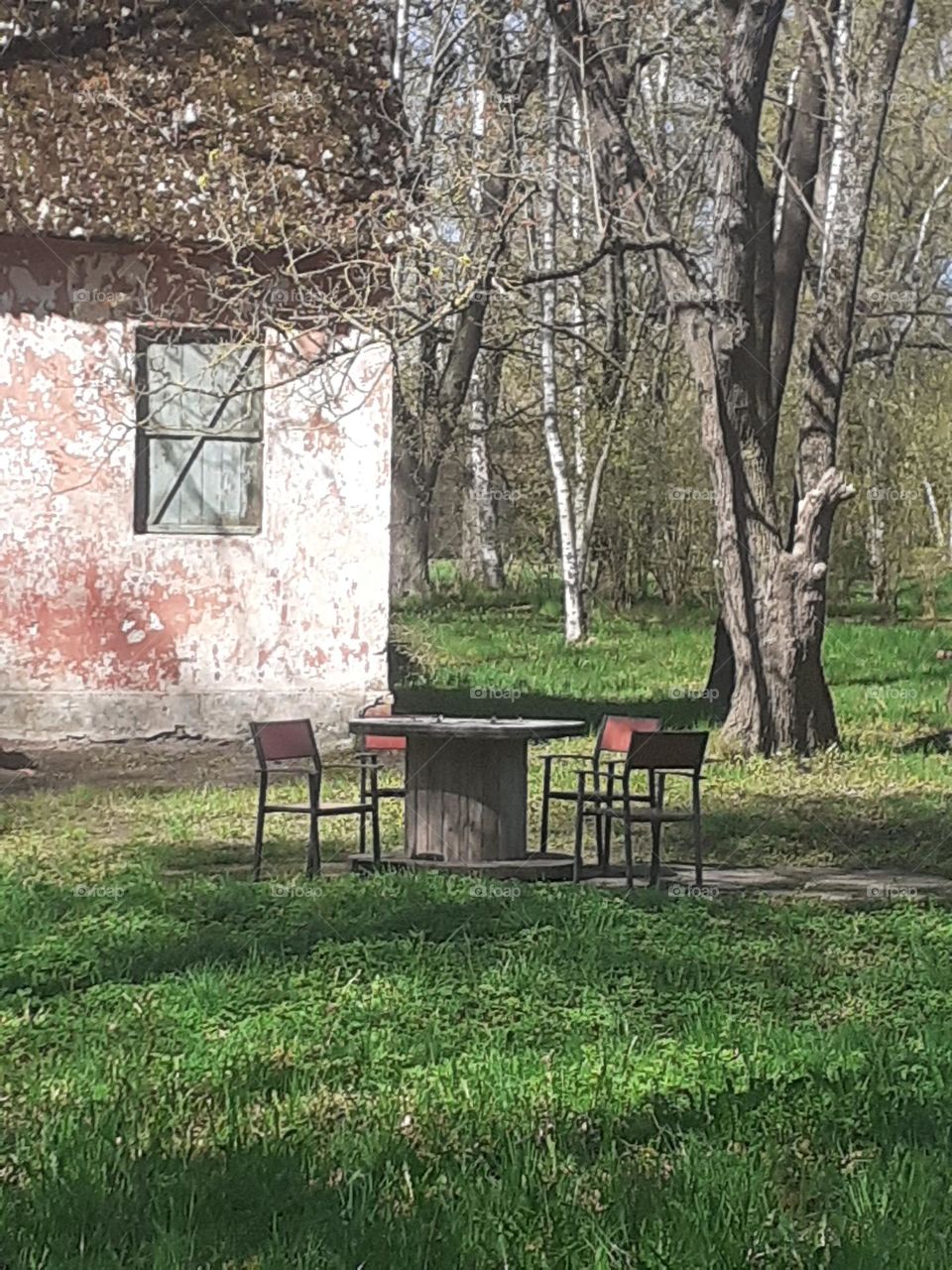 место для посиделок...