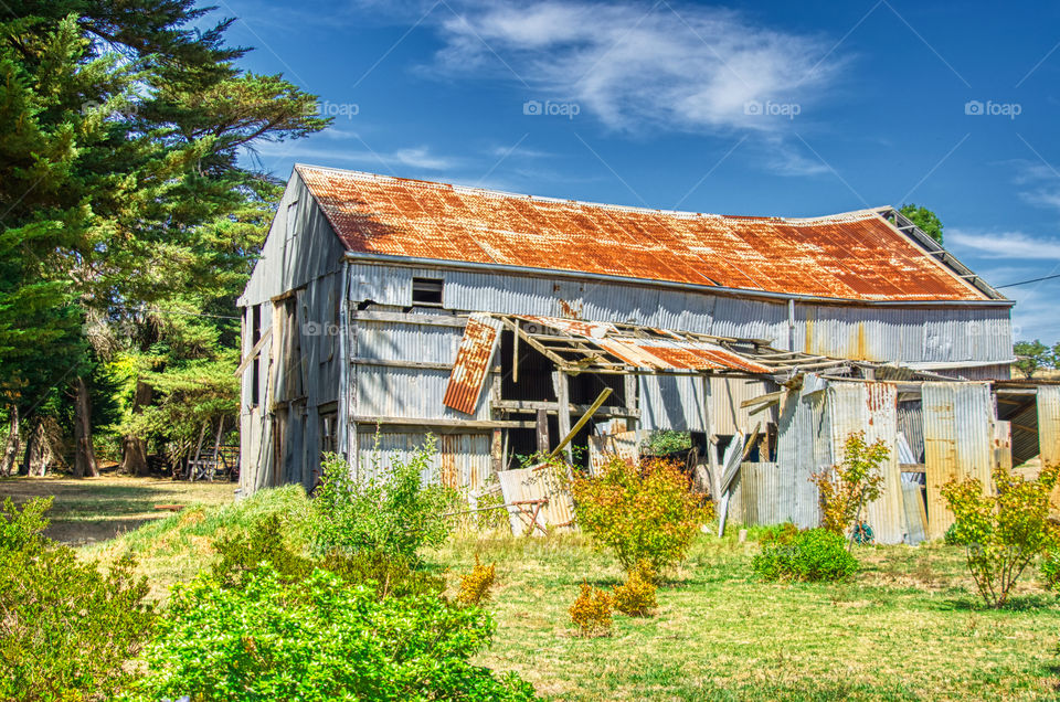 Dilapidated shed