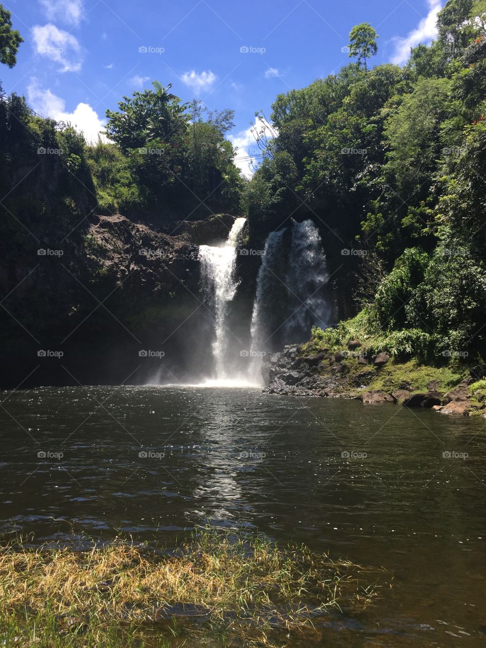 Secluded Hawaiian Waterfall