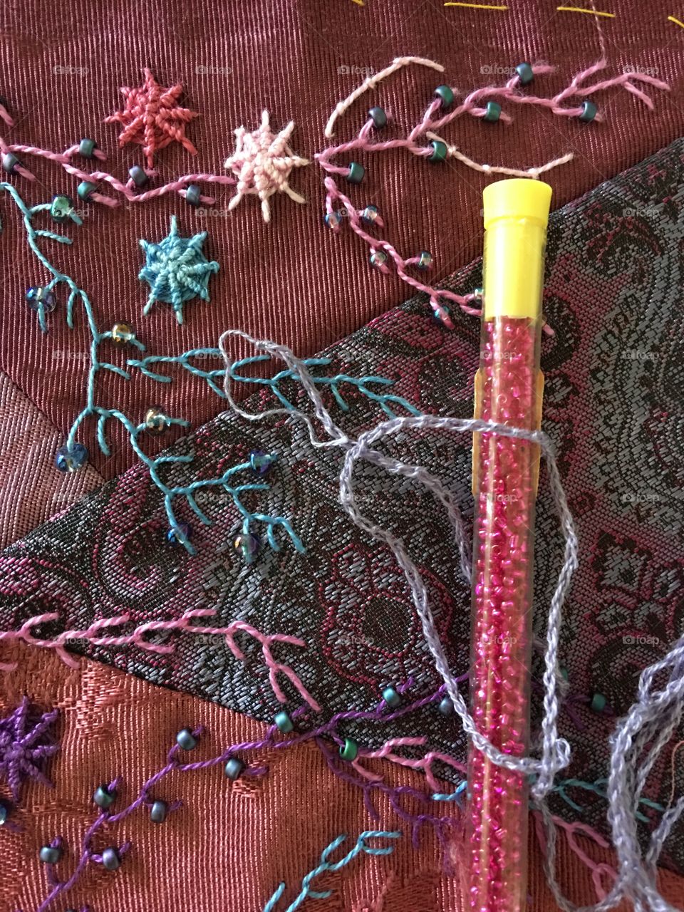 Glass beads to craft embroidered embellishment 