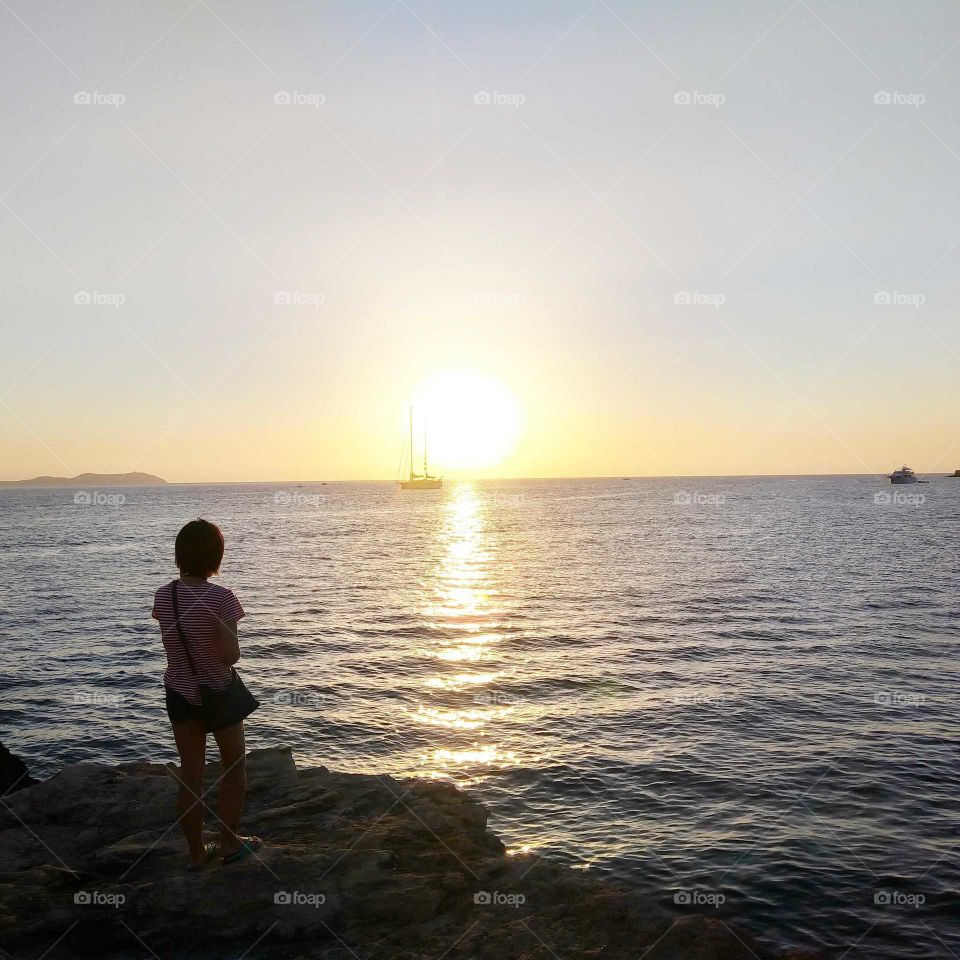 Me and sunset in Ibiza.