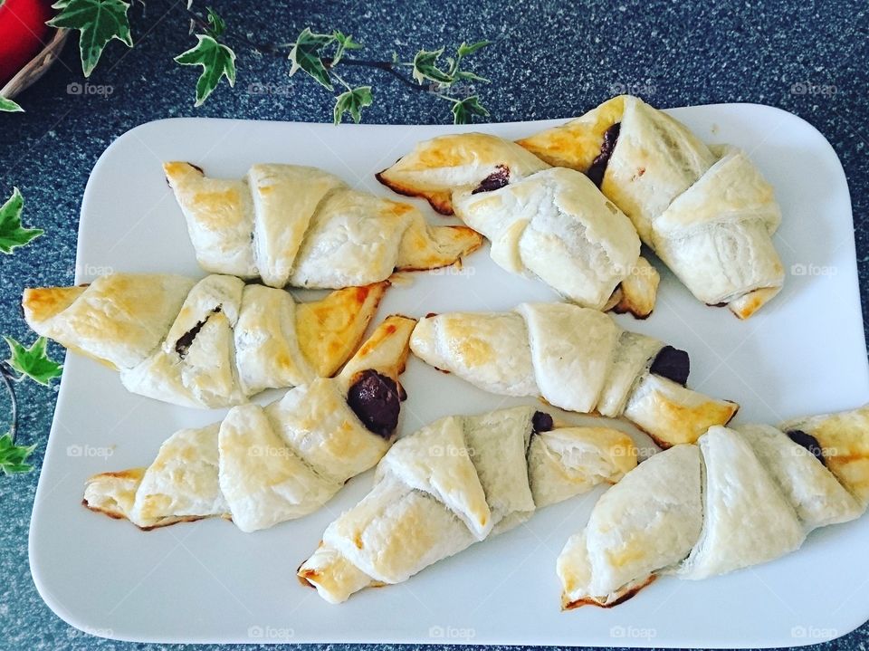 chocolate filled crossaint