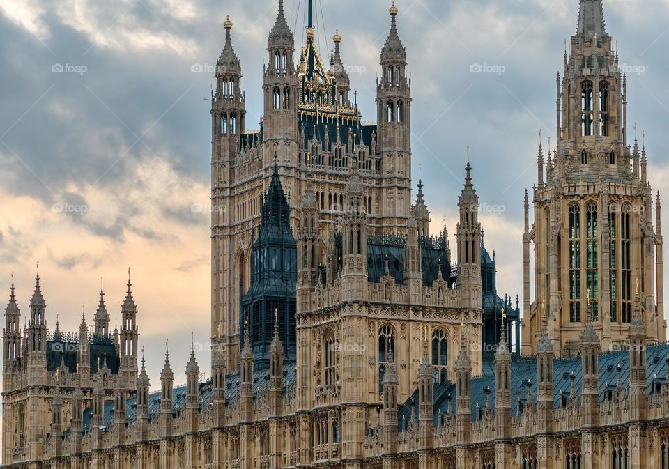 The Palace of Westminster in London, UK 