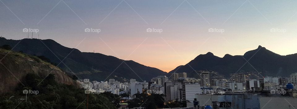 Pôr do sol. Tijuca - Rio de Janeiro. Lindo!