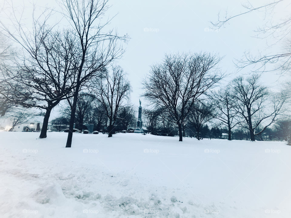 Winter wonderland in New England 