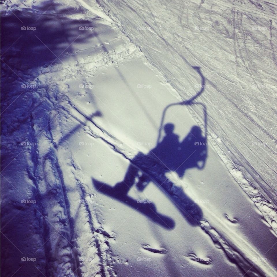 Chairlift shadow 